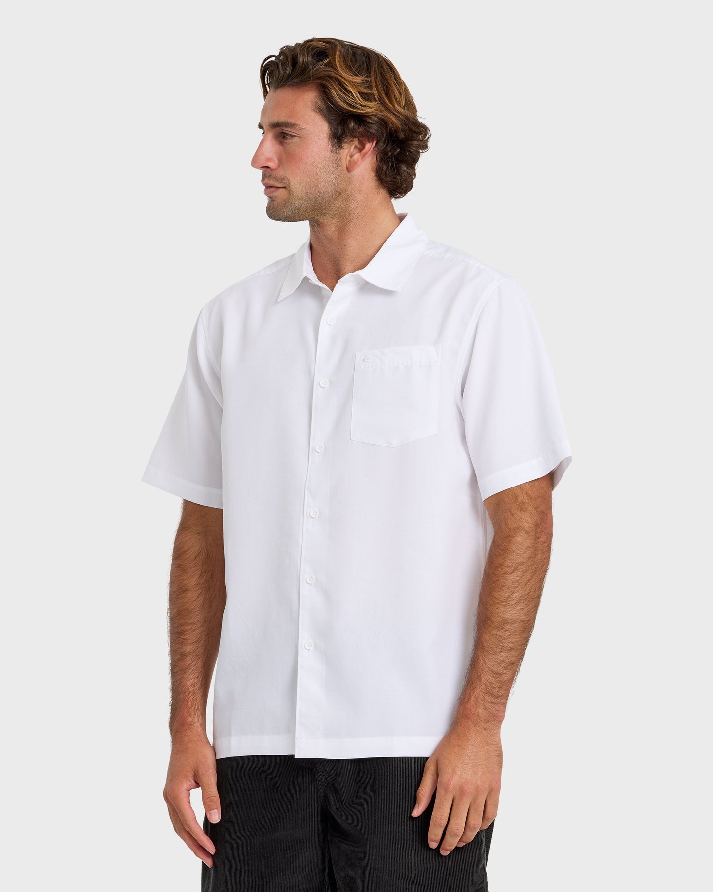 Waterman Centinela Premium Anti-Wrinkle Shirt - White White Quick Silver