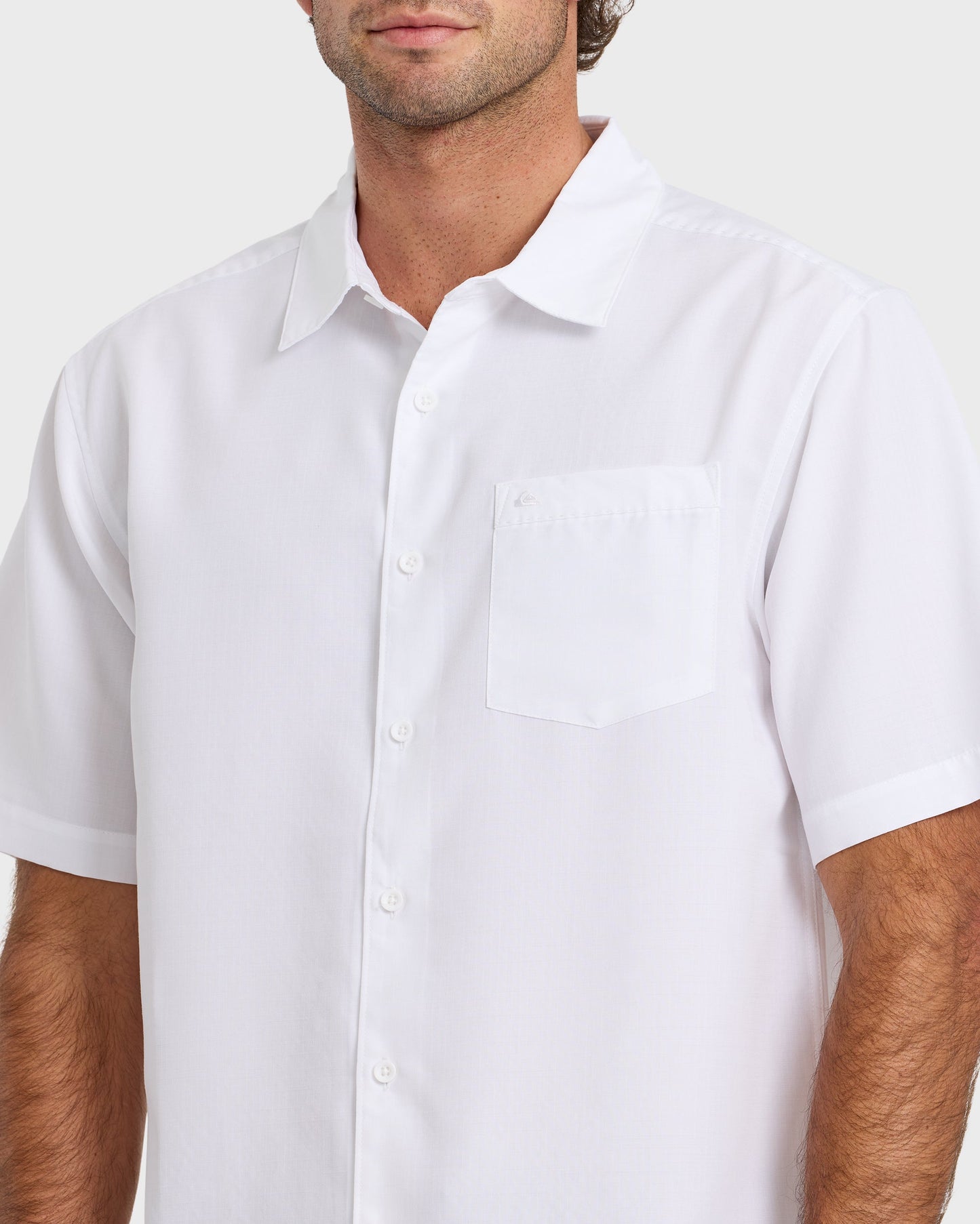 Waterman Centinela Premium Anti-Wrinkle Shirt - White White Quick Silver