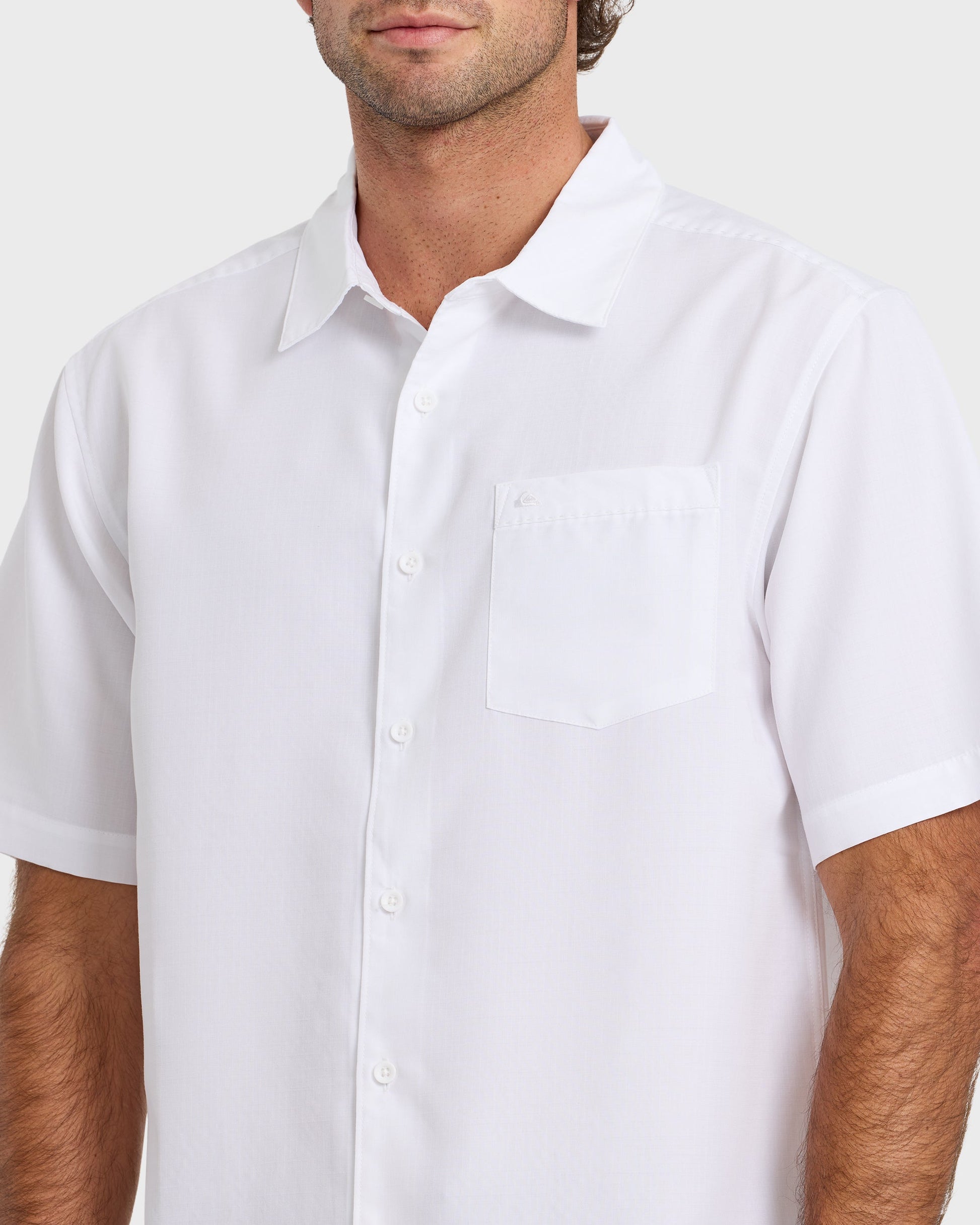 Waterman Centinela Premium Anti-Wrinkle Shirt - White White Quick Silver
