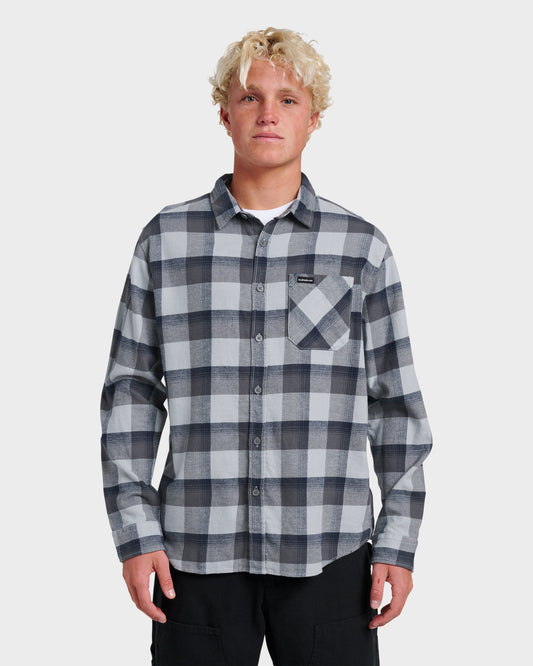Penmar Check Flannel Shirt - Quarry Quarry Quick Silver