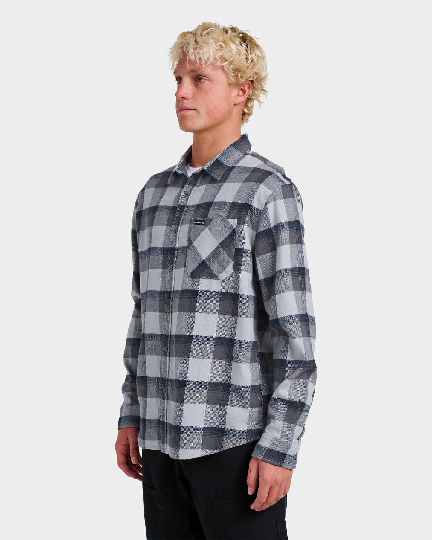 Penmar Check Flannel Shirt - Quarry Quarry Quick Silver