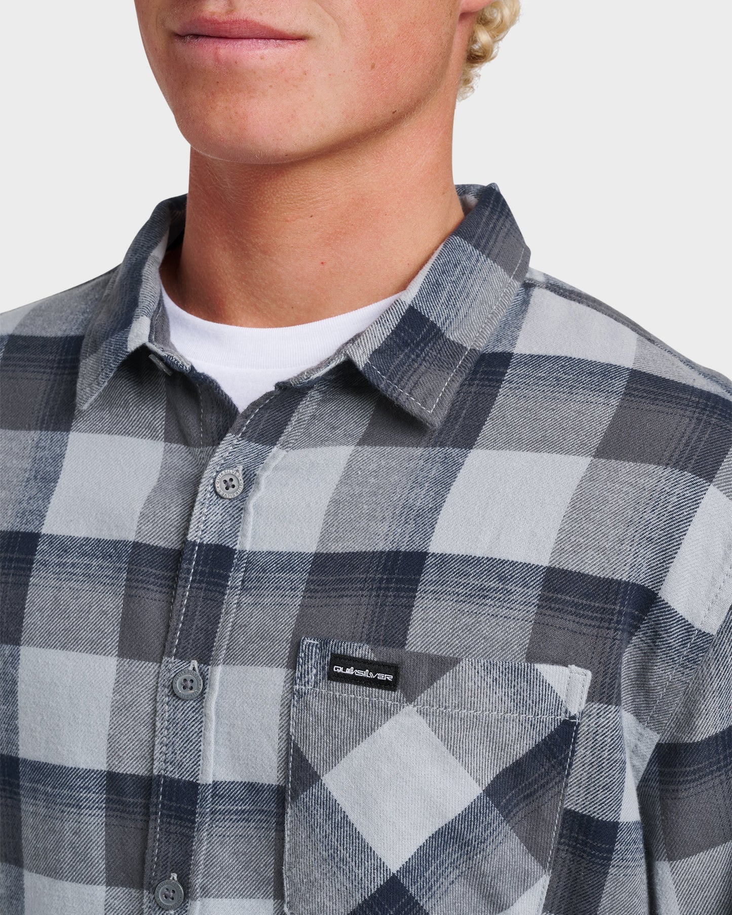 Penmar Check Flannel Shirt - Quarry Quarry Quick Silver