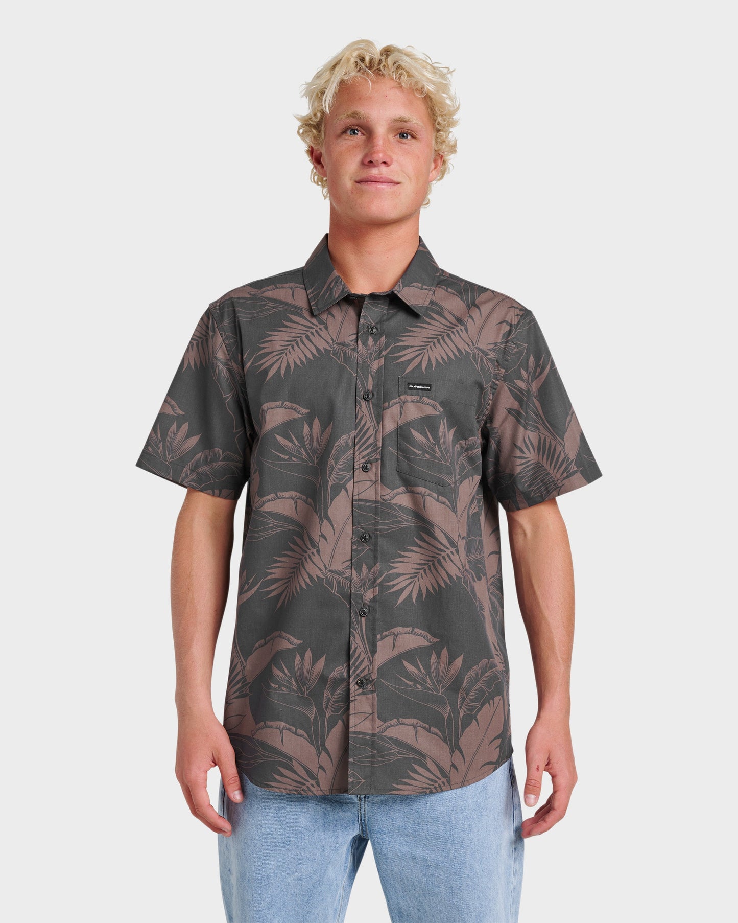 Kahanu Classic Short Sleeve Shirt - Black Black Quick Silver