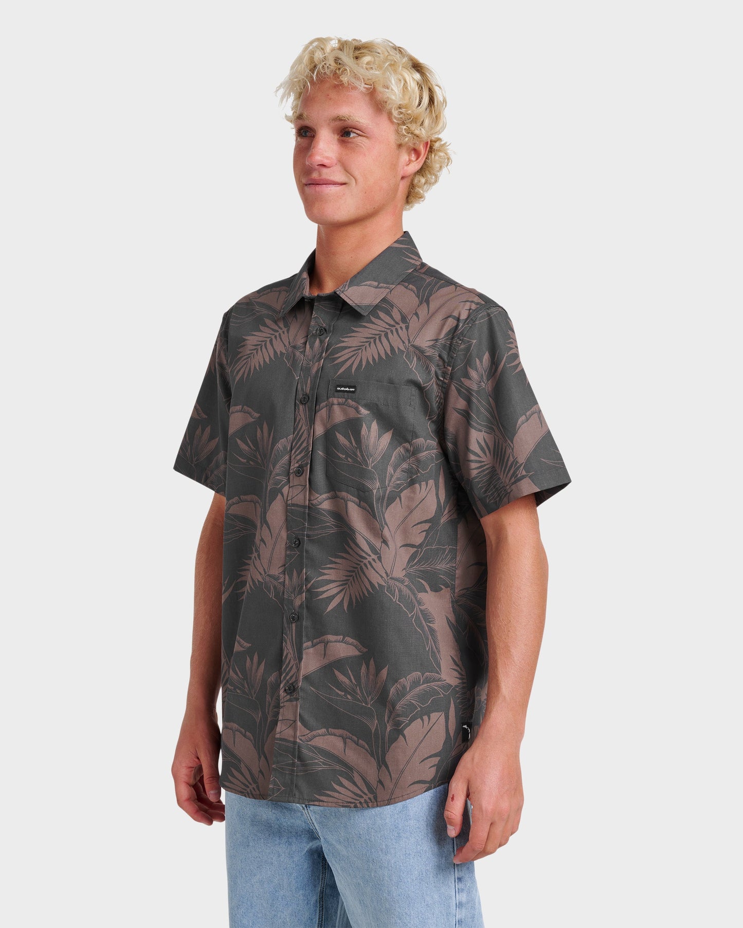 Kahanu Classic Short Sleeve Shirt - Black Black Quick Silver