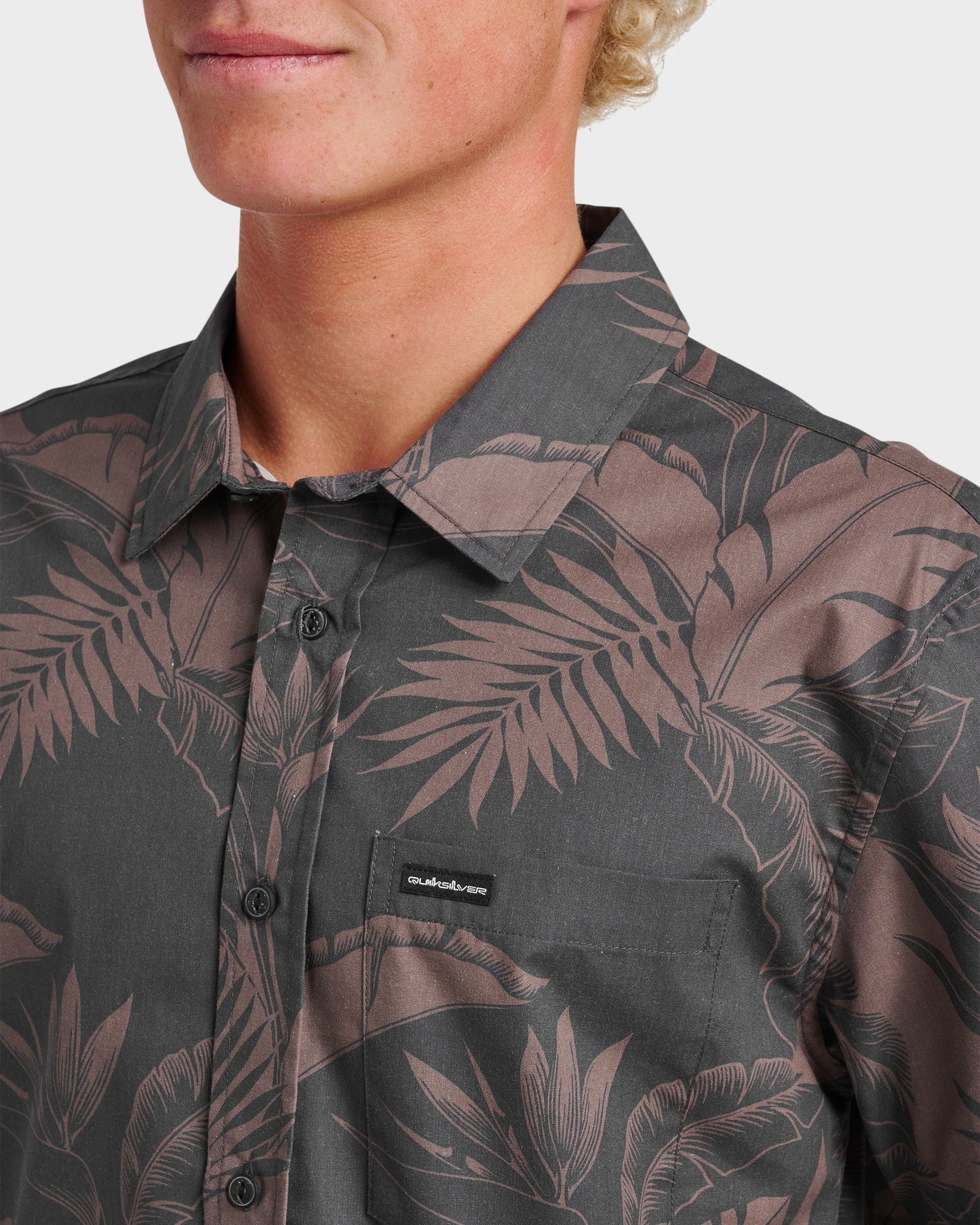 Kahanu Classic Short Sleeve Shirt - Black Black Quick Silver
