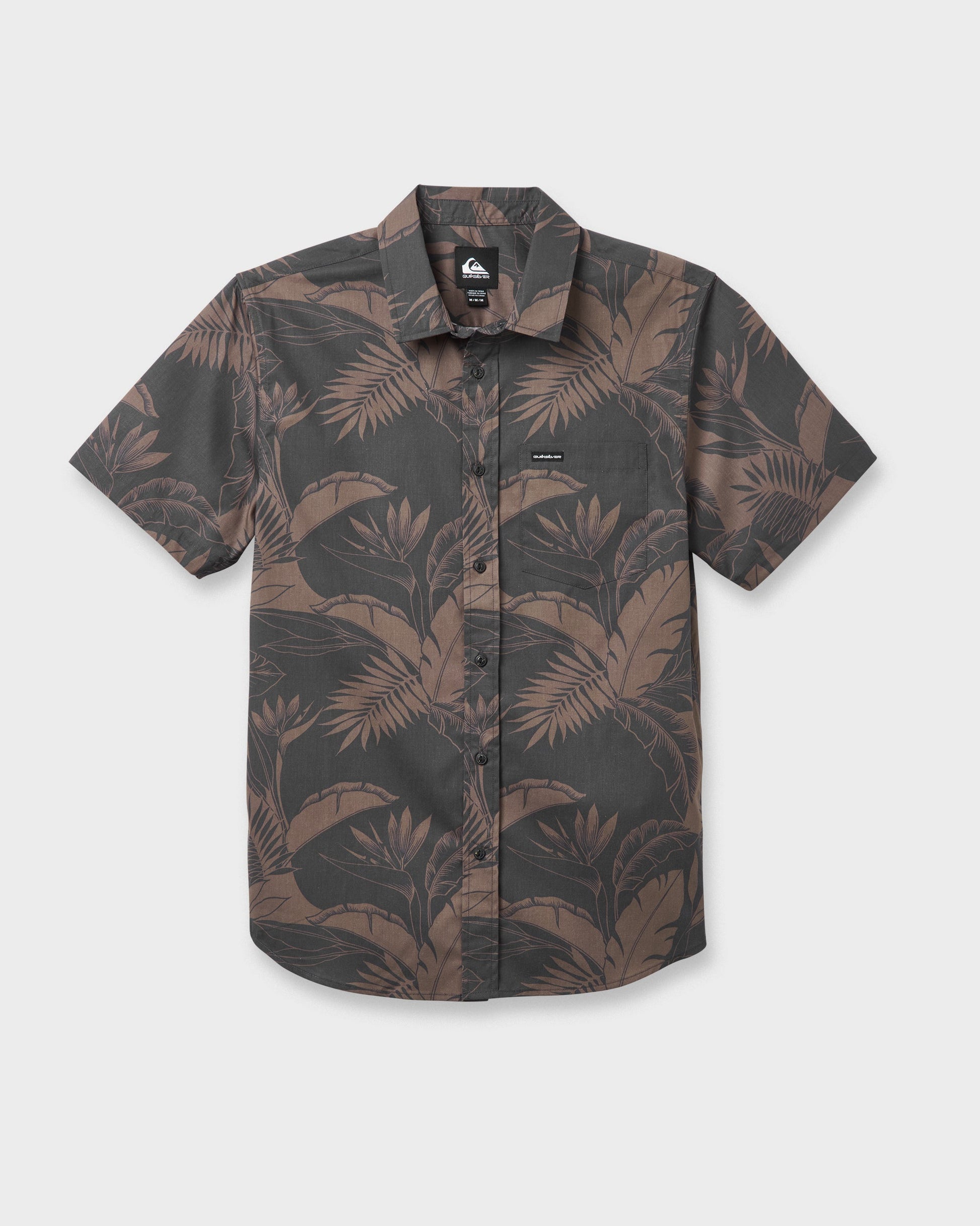 Kahanu Classic Short Sleeve Shirt - Black Black Quick Silver