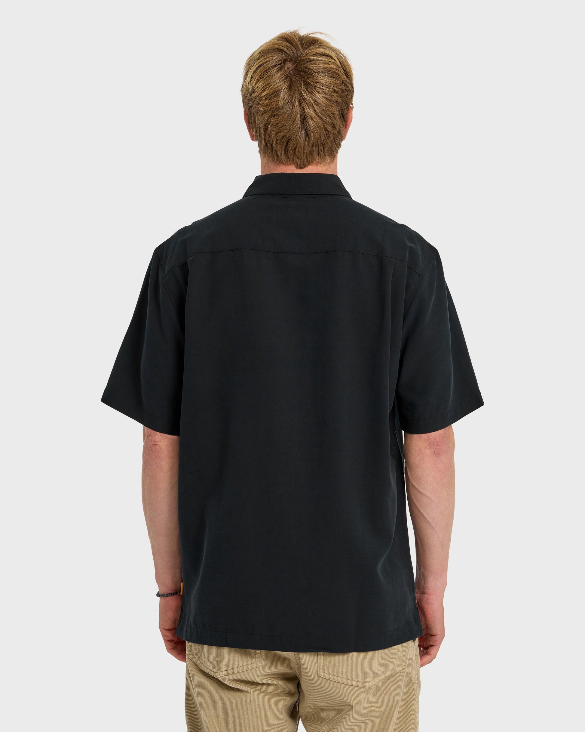 Waterman Tahiti Palms Premium Anti-Wrinkle Shirt - Black Black Quick Silver