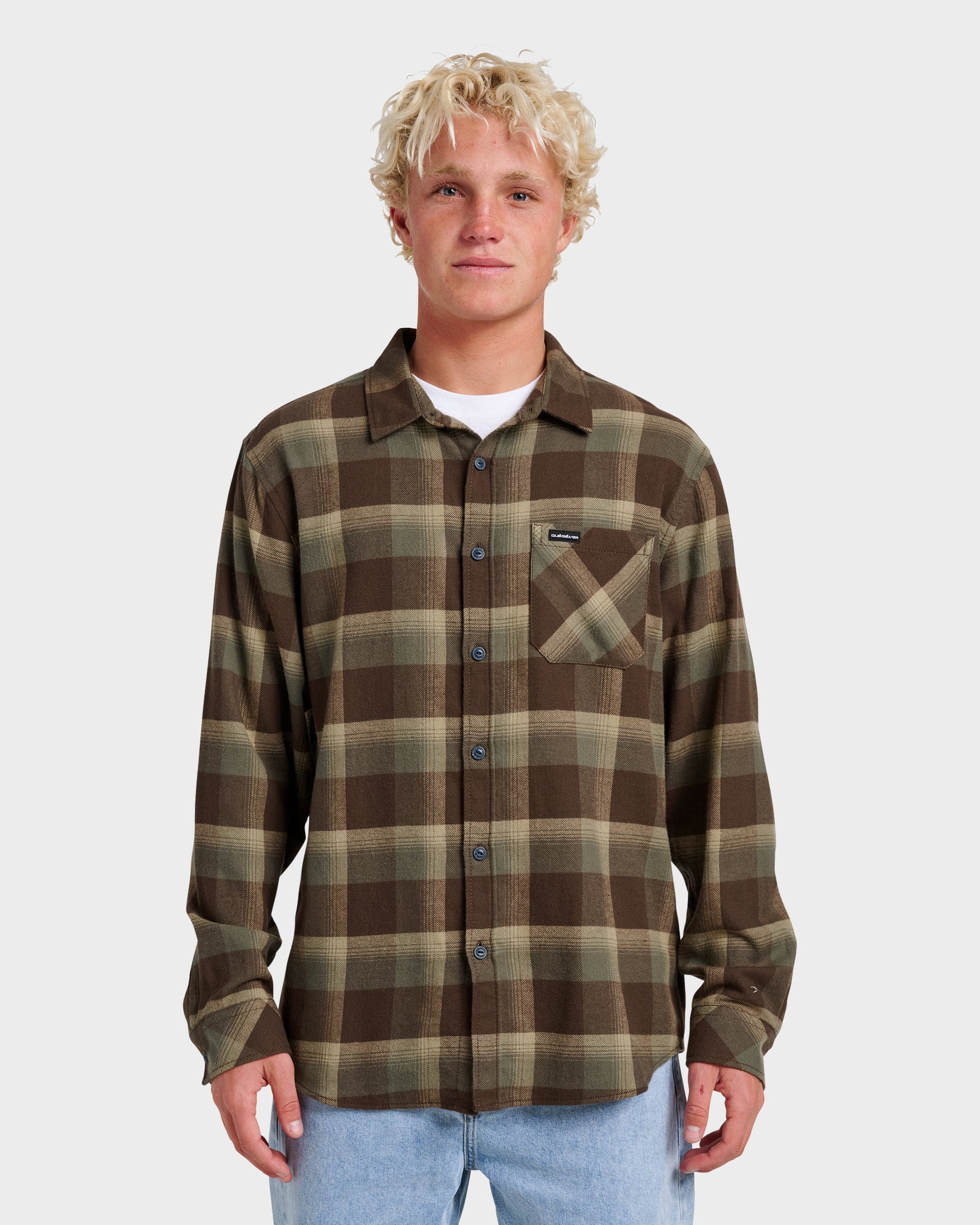 Penmar Check Flannel Shirt - Chocolate Brown Chocolate Brown Quick Silver