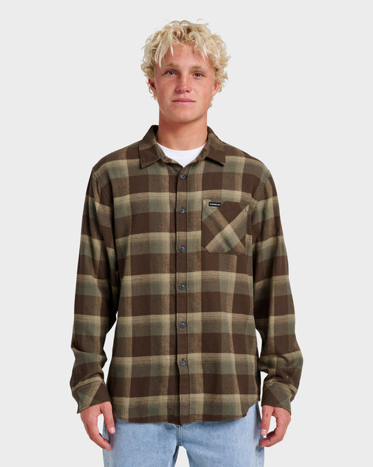 Penmar Check Flannel Shirt - Chocolate Brown Chocolate Brown Quick Silver
