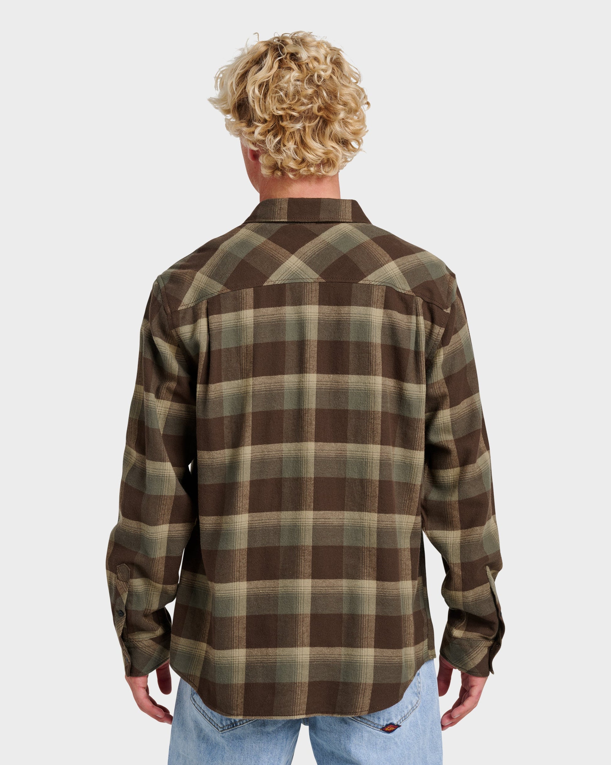 Penmar Check Flannel Shirt - Chocolate Brown Chocolate Brown Quick Silver
