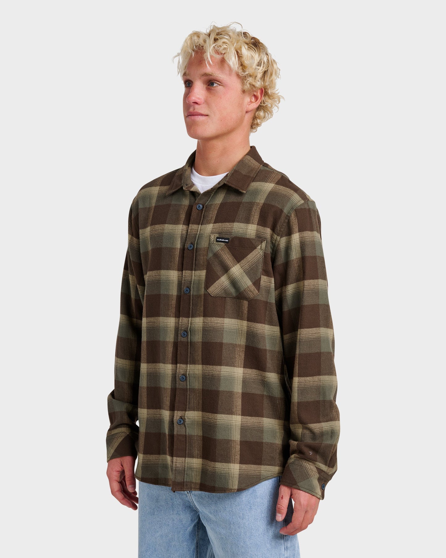 Penmar Check Flannel Shirt - Chocolate Brown Chocolate Brown Quick Silver