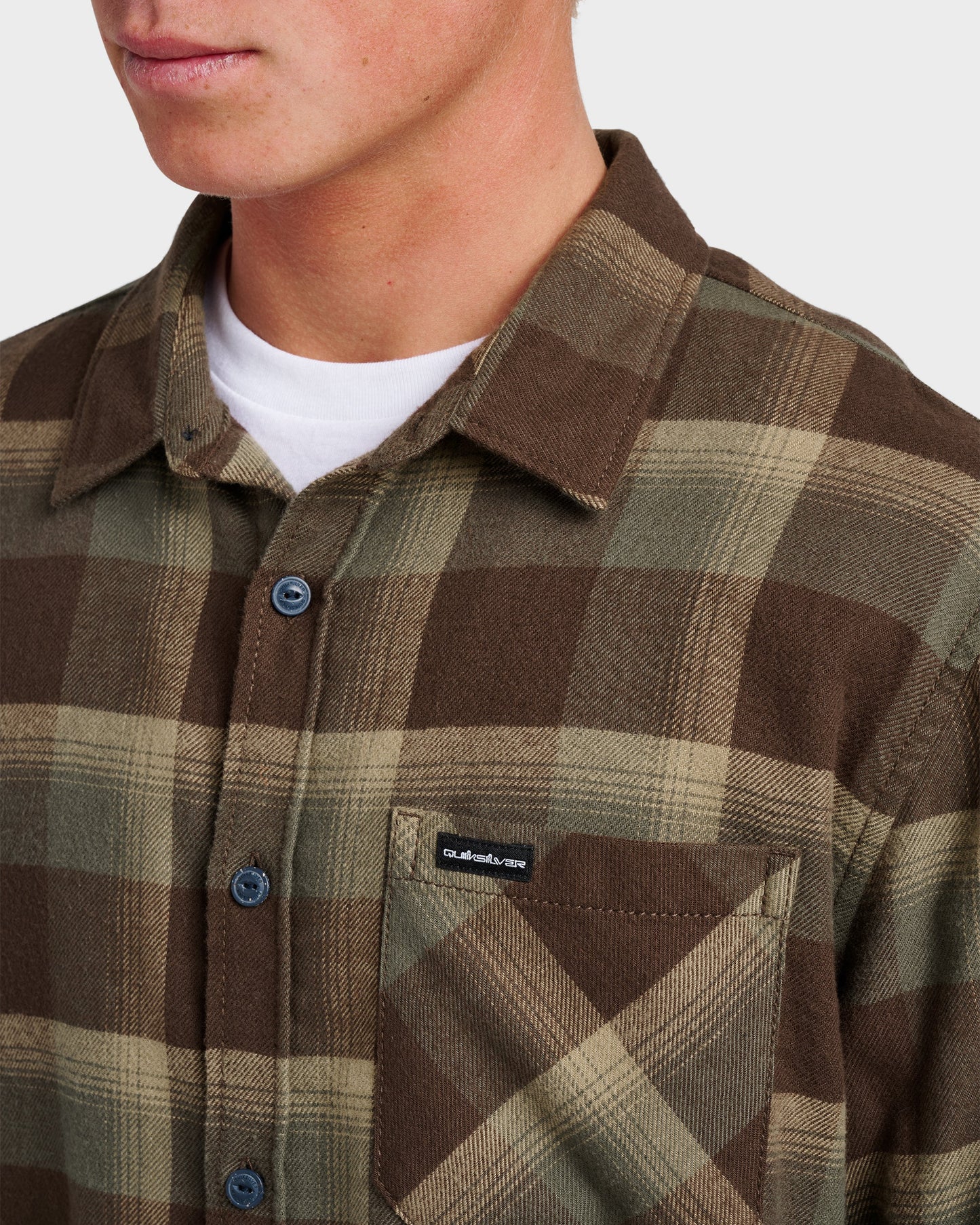 Penmar Check Flannel Shirt - Chocolate Brown Chocolate Brown Quick Silver