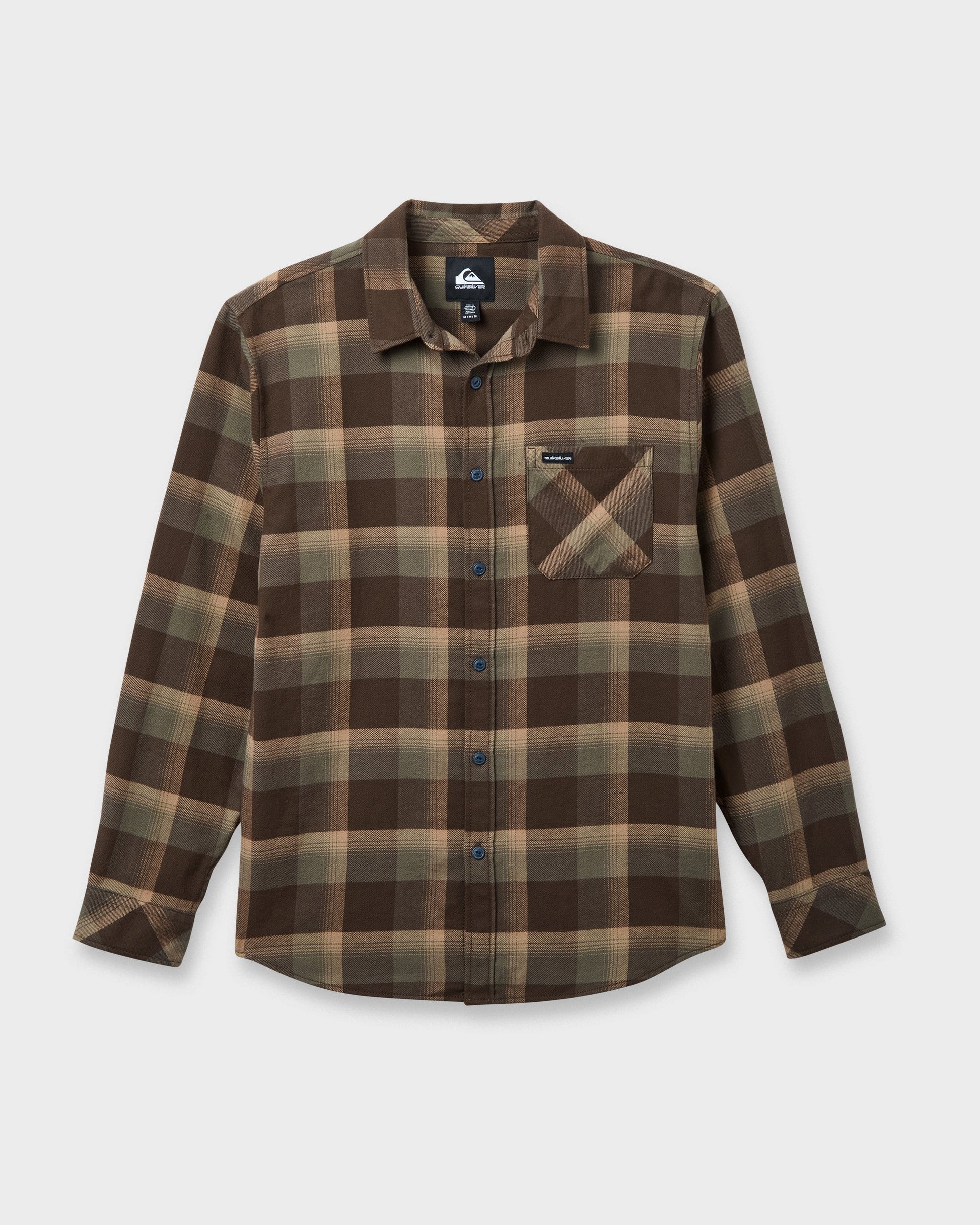 Penmar Check Flannel Shirt - Chocolate Brown Chocolate Brown Quick Silver