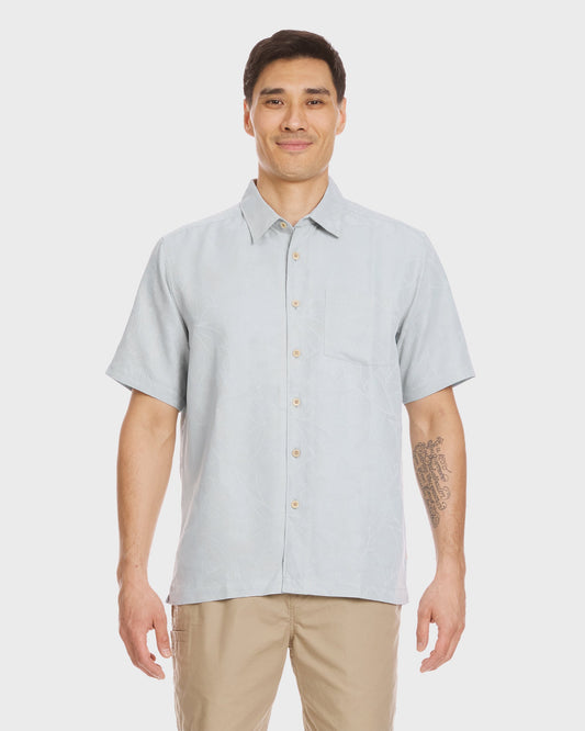 Waterman Island Jungle Shirt - Cool Blue Cool Blue Quick Silver