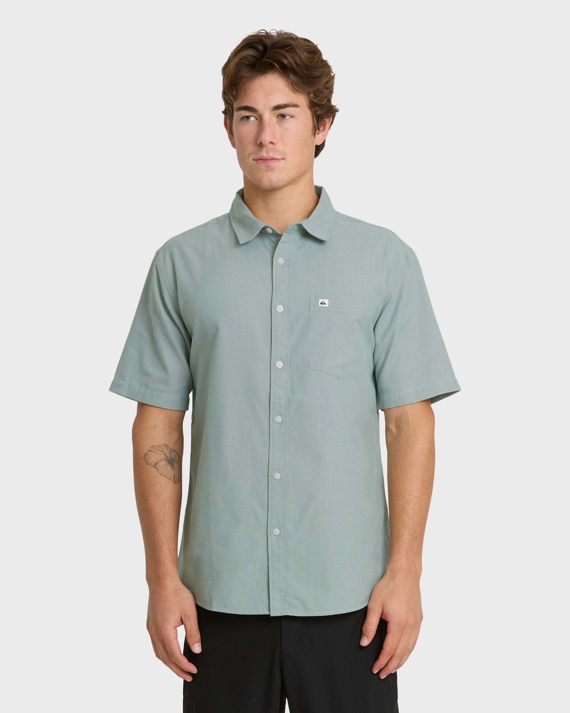 Shoreline Classic Short Sleeve Shirt - Herb Herb Quick Silver