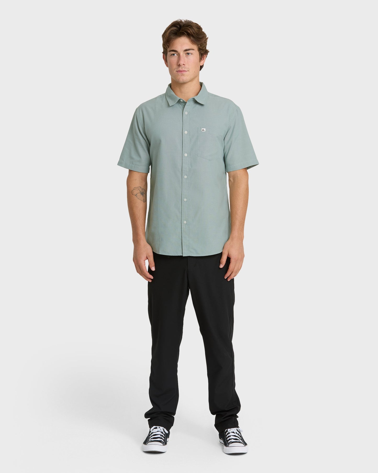 Shoreline Classic Short Sleeve Shirt - Herb Herb Quick Silver