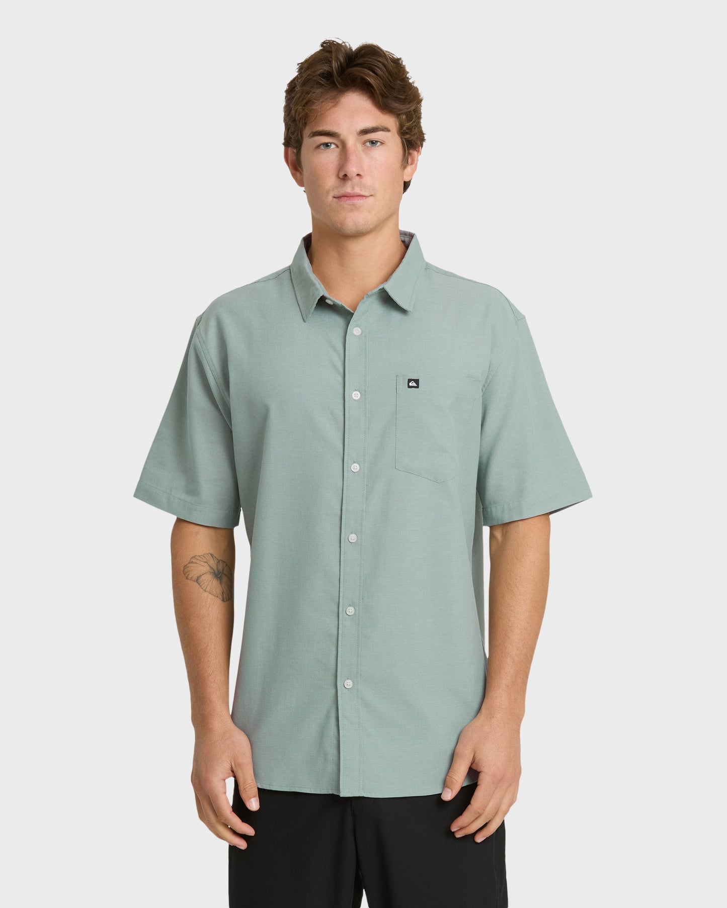 Shoreline Classic Short Sleeve Shirt - Chinois Green Chinois Green Quick Silver