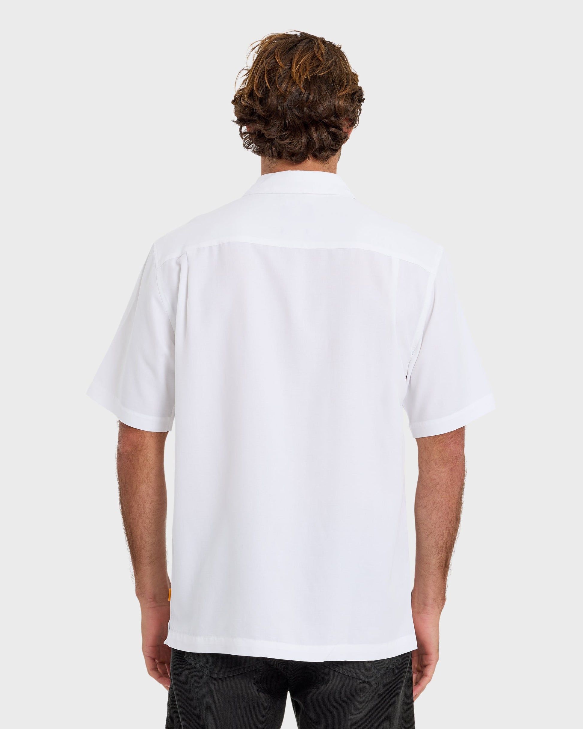 Waterman Tahiti Palms Premium Anti-Wrinkle Shirt - White White Quick Silver