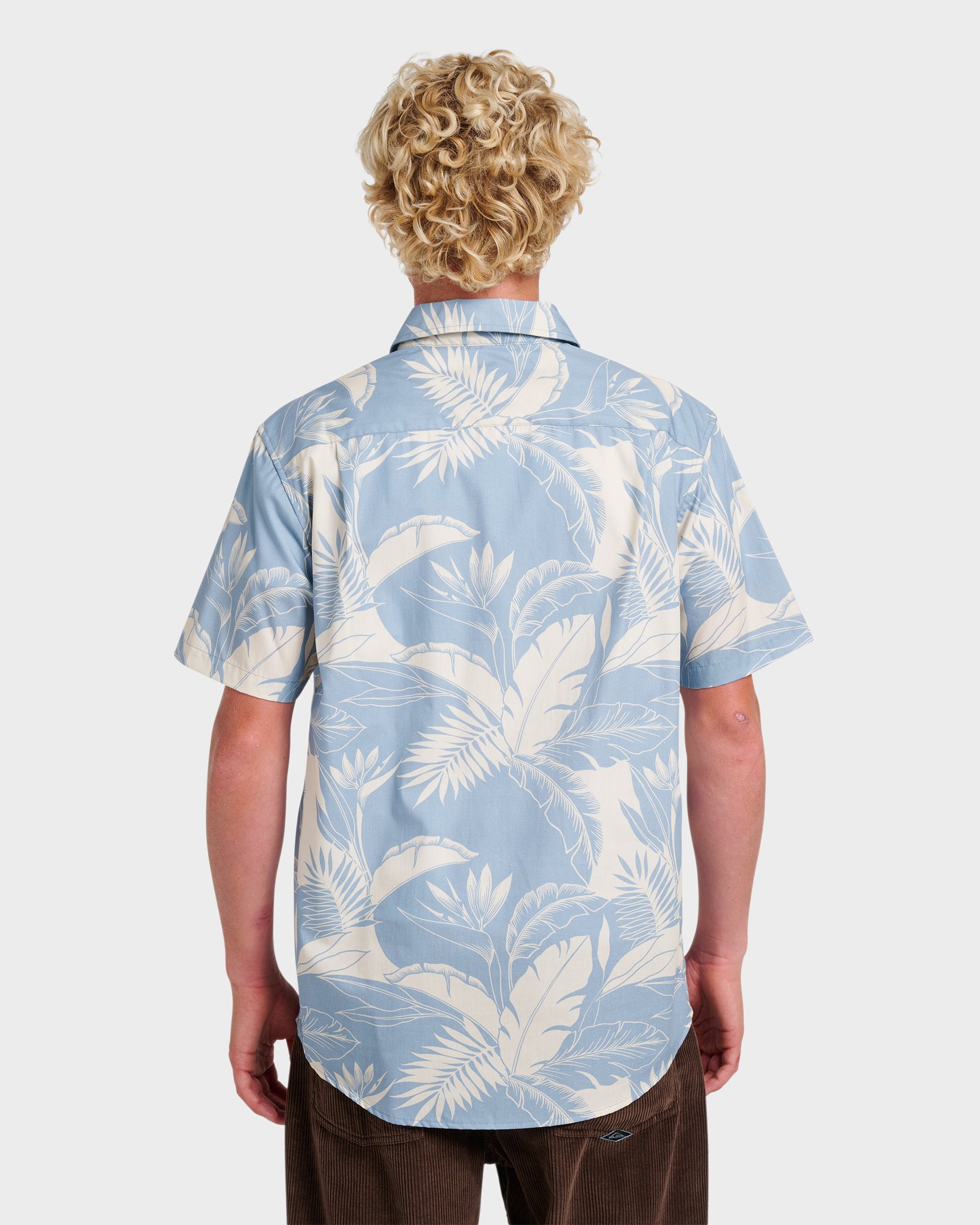 Kahanu Classic Short Sleeve Shirt - Ashley Blue Ashley Blue Quick Silver