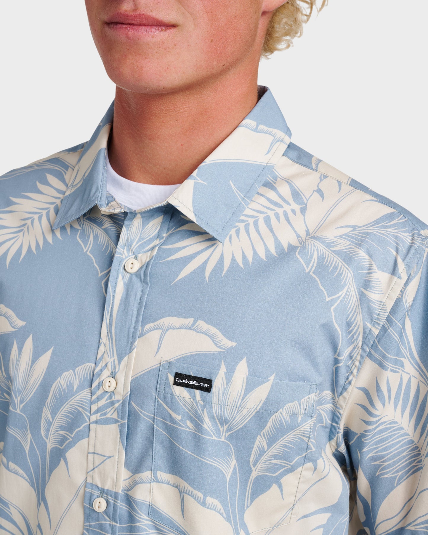 Kahanu Classic Short Sleeve Shirt - Ashley Blue Ashley Blue Quick Silver