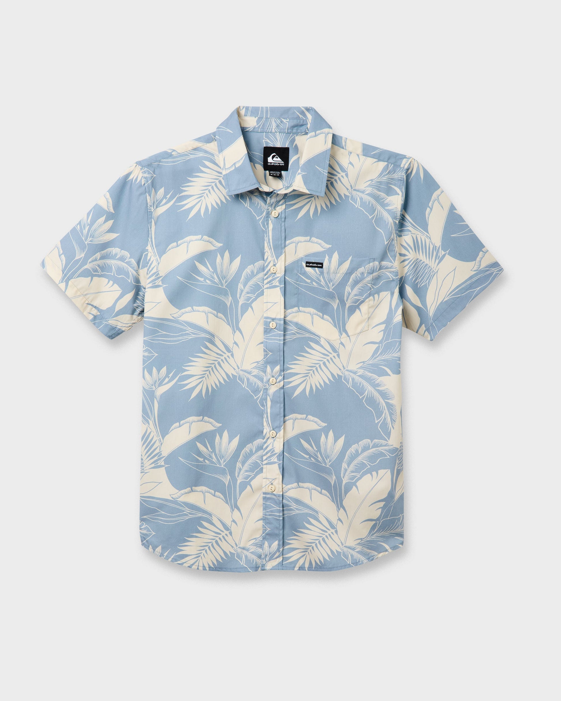 Kahanu Classic Short Sleeve Shirt - Ashley Blue Ashley Blue Quick Silver