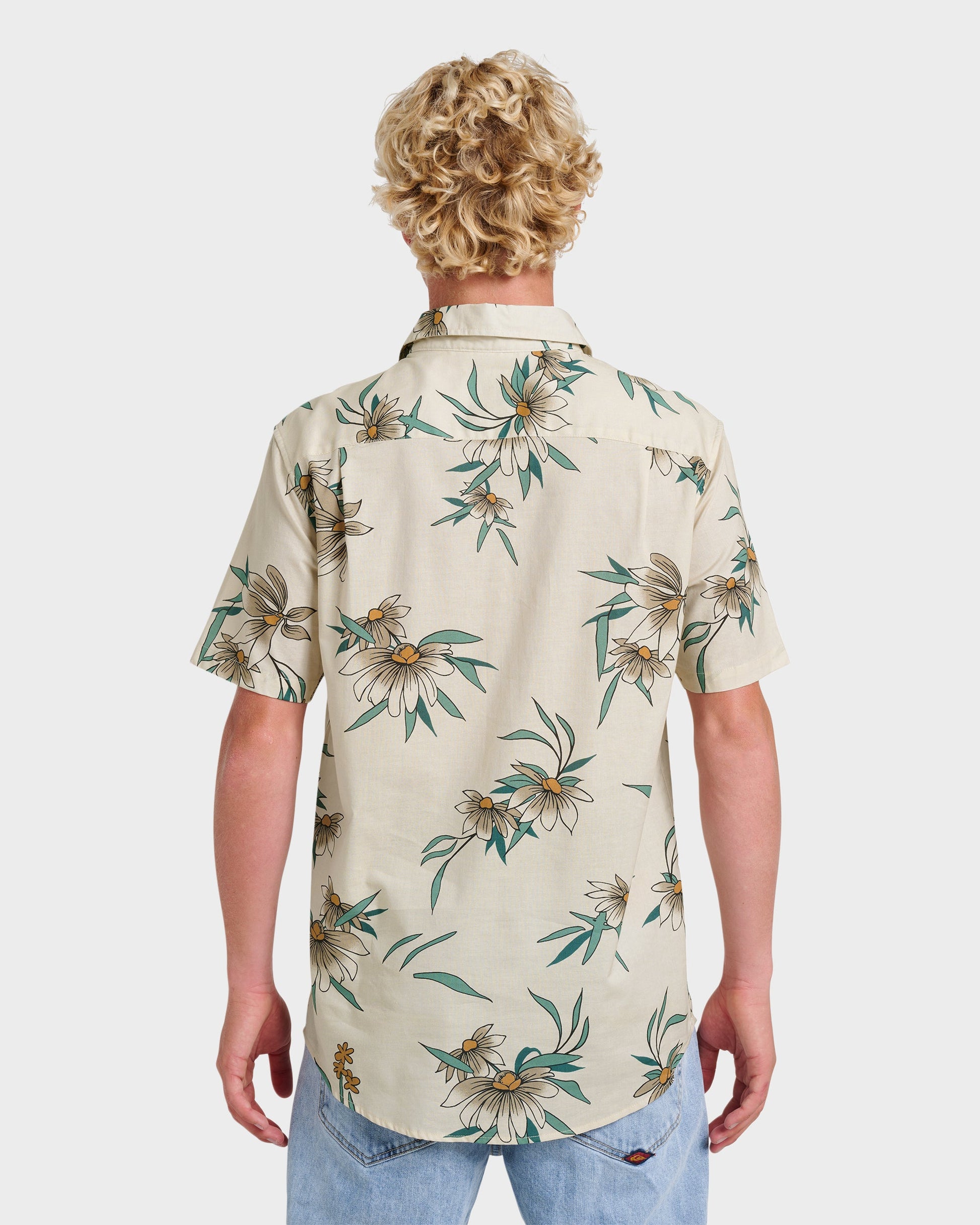 Costal Flora Classic Short Sleeve Shirt - Moonstruck Moonstruck Quick Silver