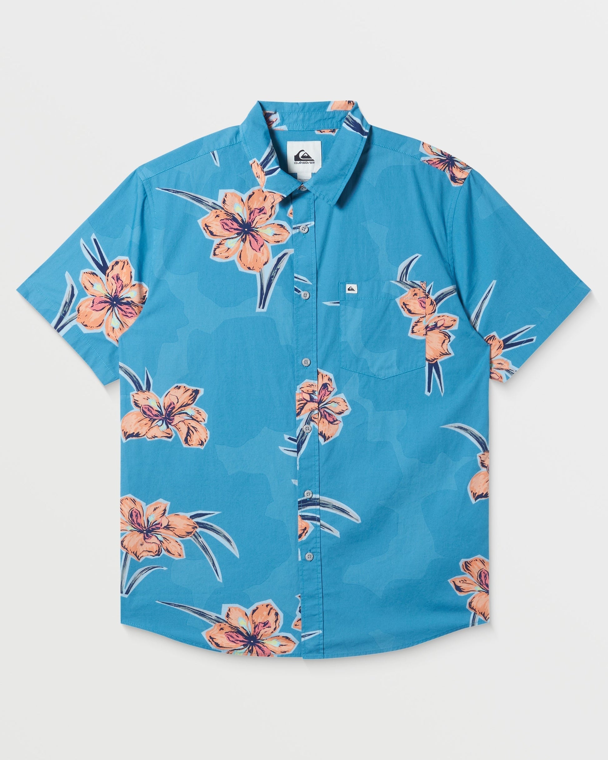 Apero Organic Classics Short Sleeve Shirt - Navagio Bay Print Navagio Bay Print Quick Silver