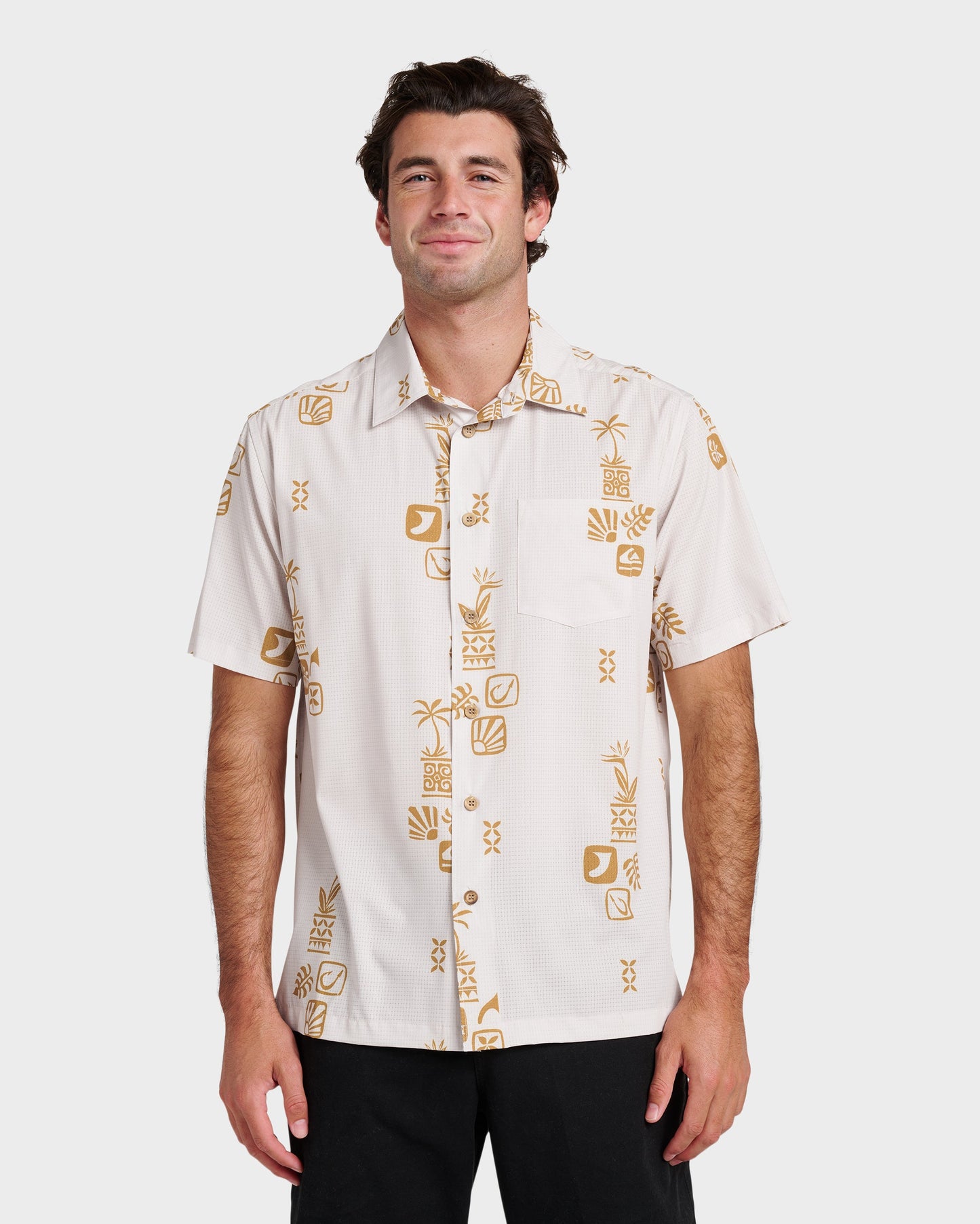 Waterman Mystic Fin Shirt - Moonbeam Moonbeam Quick Silver