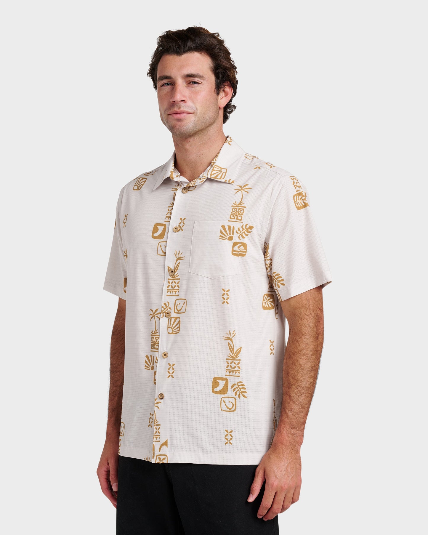 Waterman Mystic Fin Shirt - Moonbeam Moonbeam Quick Silver