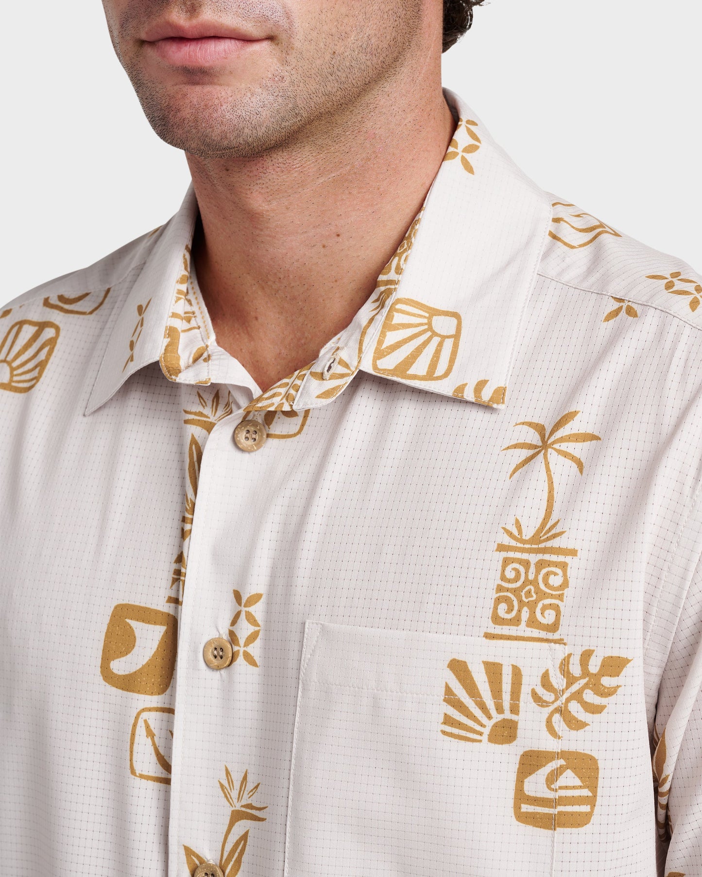 Waterman Mystic Fin Shirt - Moonbeam Moonbeam Quick Silver
