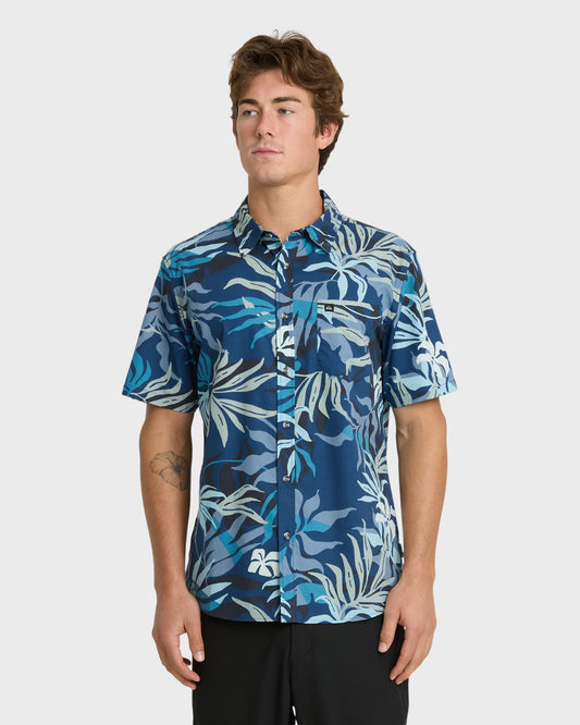 Blueweed Classic Short Sleeve Shirt - Navy Navy Quick Silver
