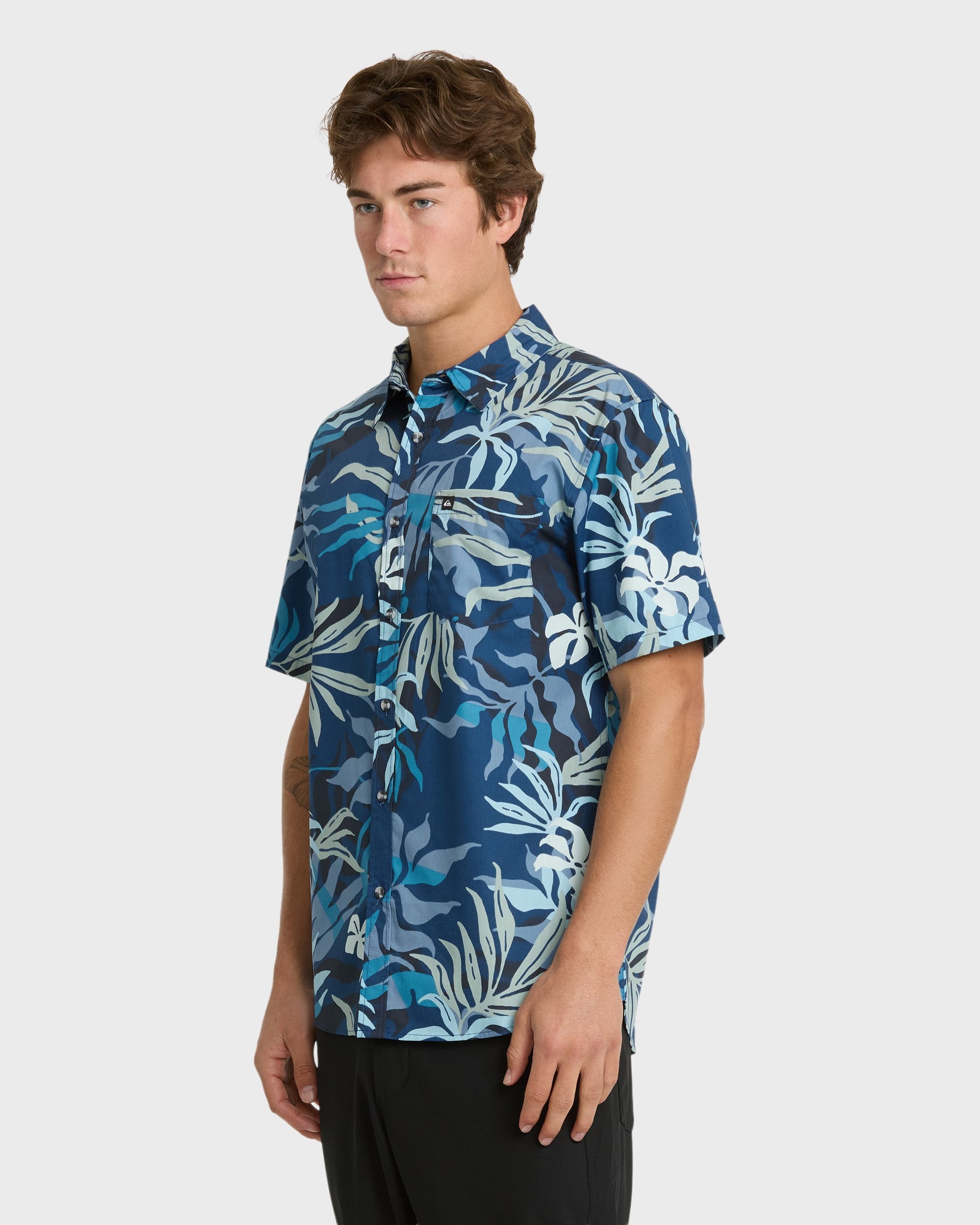 Blueweed Classic Short Sleeve Shirt - Navy Navy Quick Silver