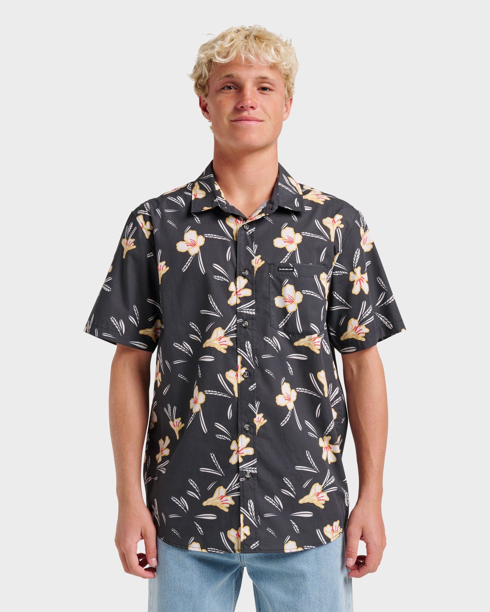 Kaneohe Classic Short Sleeve Shirt - Phantom Phantom Quick Silver