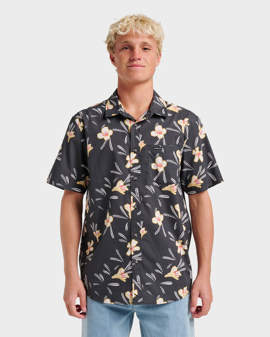 Kaneohe Classic Short Sleeve Shirt - Phantom Phantom Quick Silver