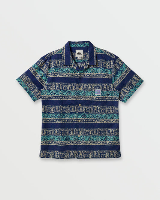 Global Heat Casual Short Sleeve Shirt - Turbo Blue Turbo Blue Quick Silver