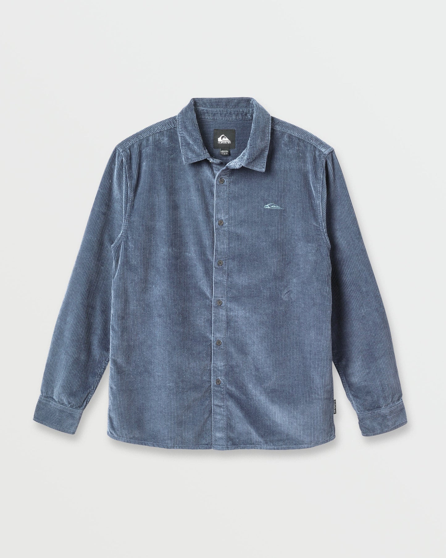 Cord Long Sleeve Shirt - China Blue China Blue Quick Silver