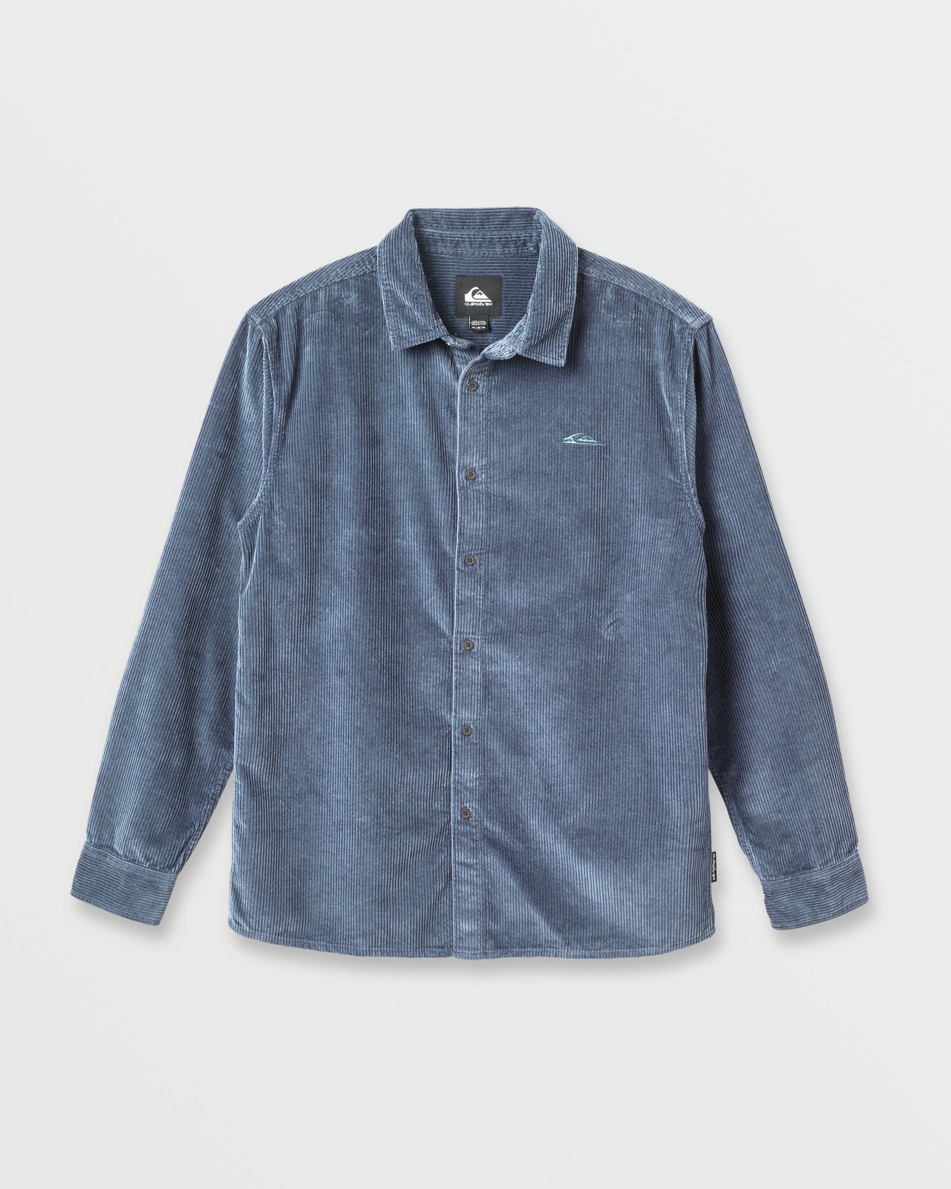 Cord Long Sleeve Shirt - China Blue China Blue Quick Silver