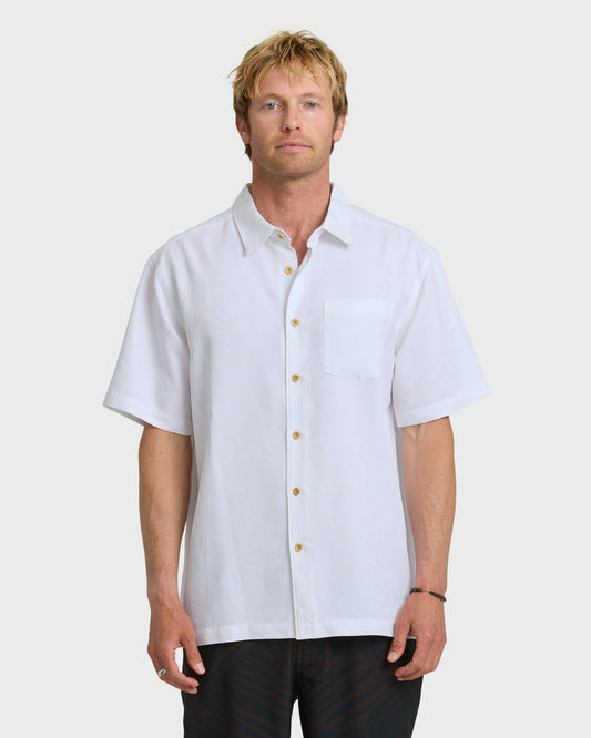 Waterman Island Jungle Shirt - White White Quick Silver