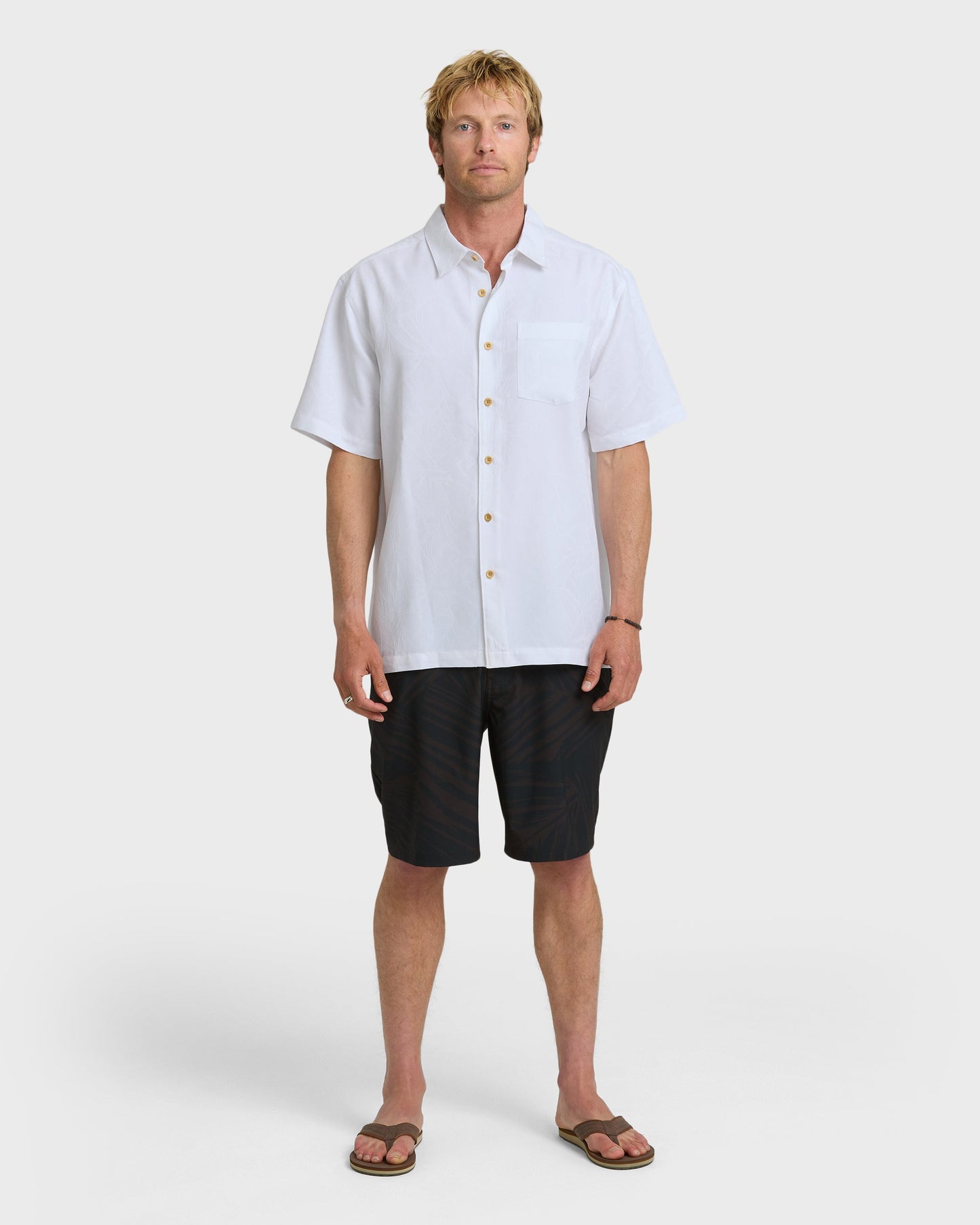 Waterman Island Jungle Shirt - White White Quick Silver