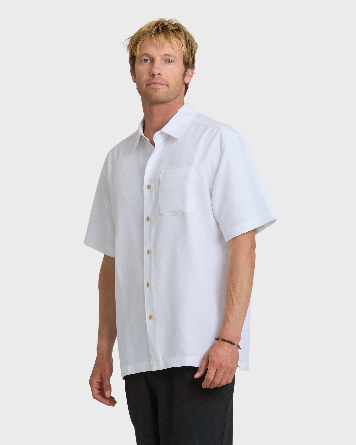 Waterman Island Jungle Shirt - White White Quick Silver