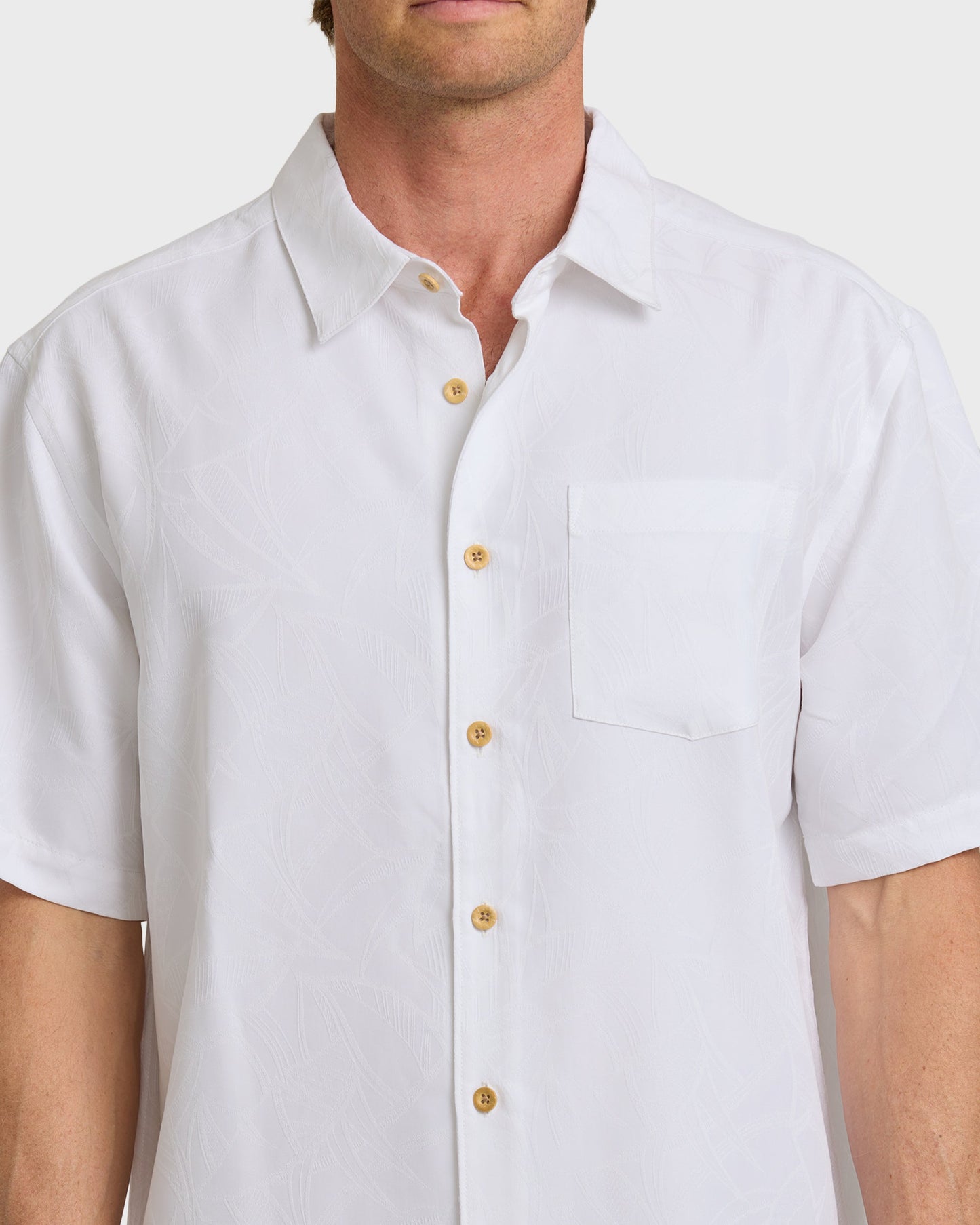 Waterman Island Jungle Shirt - White White Quick Silver