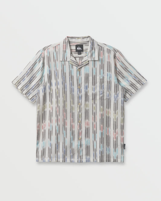 Space Dye Casual Short Sleeve Shirt - Off White Off White Quick Silver