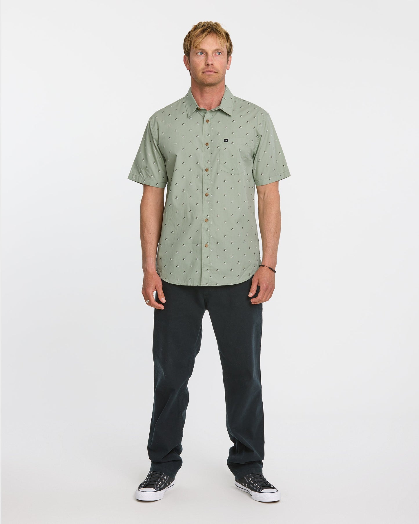 Kapu Mini Classics Short Sleeve Shirt - Herb Herb Quick Silver