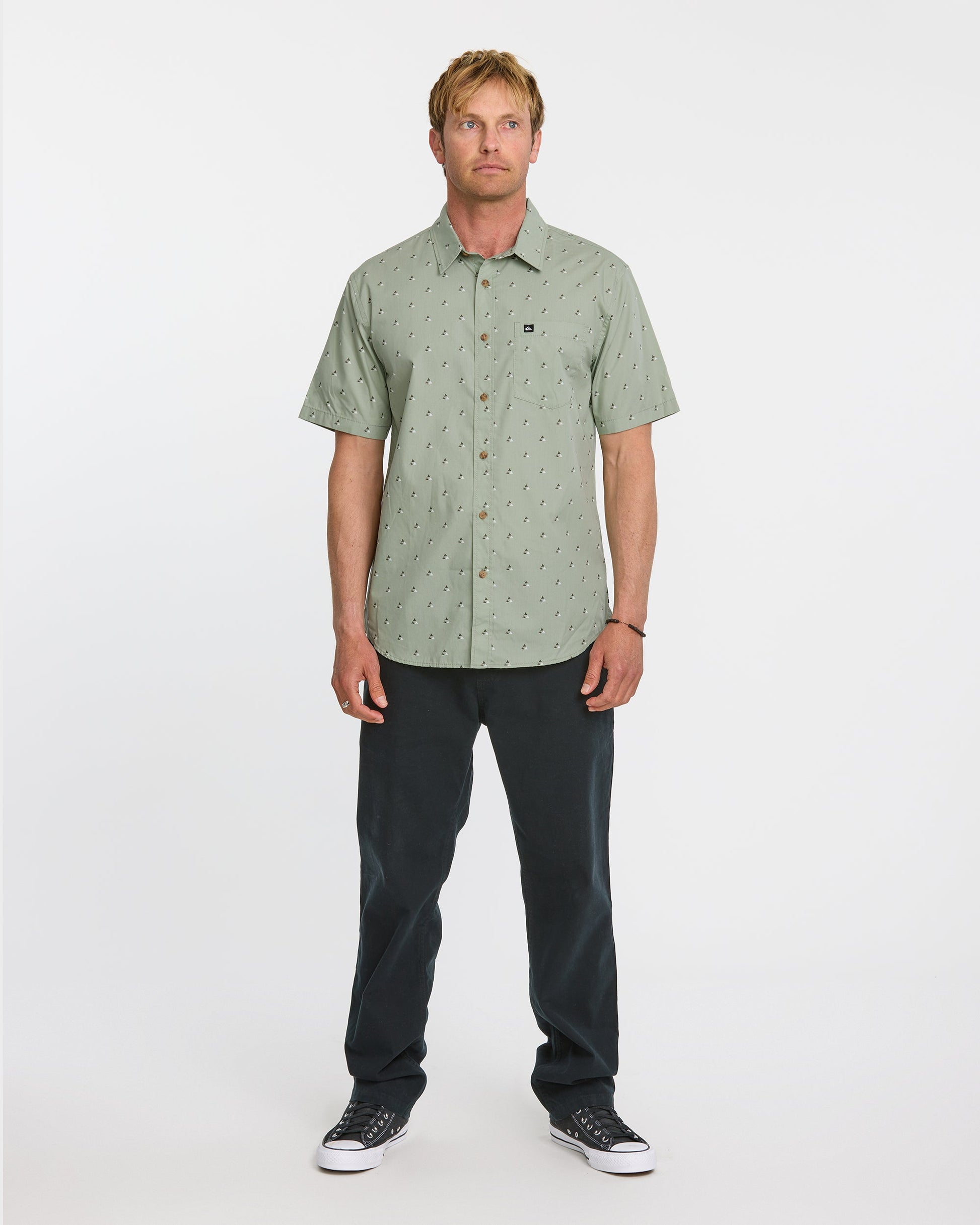 Kapu Mini Classics Short Sleeve Shirt - Herb Herb Quick Silver