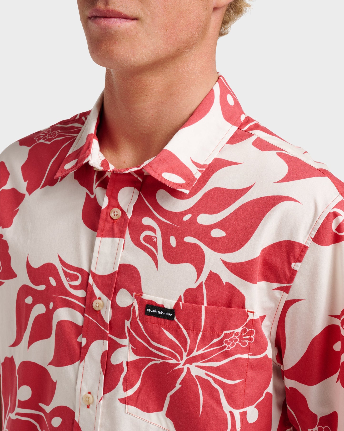 Oceanview Classic Short Sleeve Shirt - Mineral Red Mineral Red Quick Silver