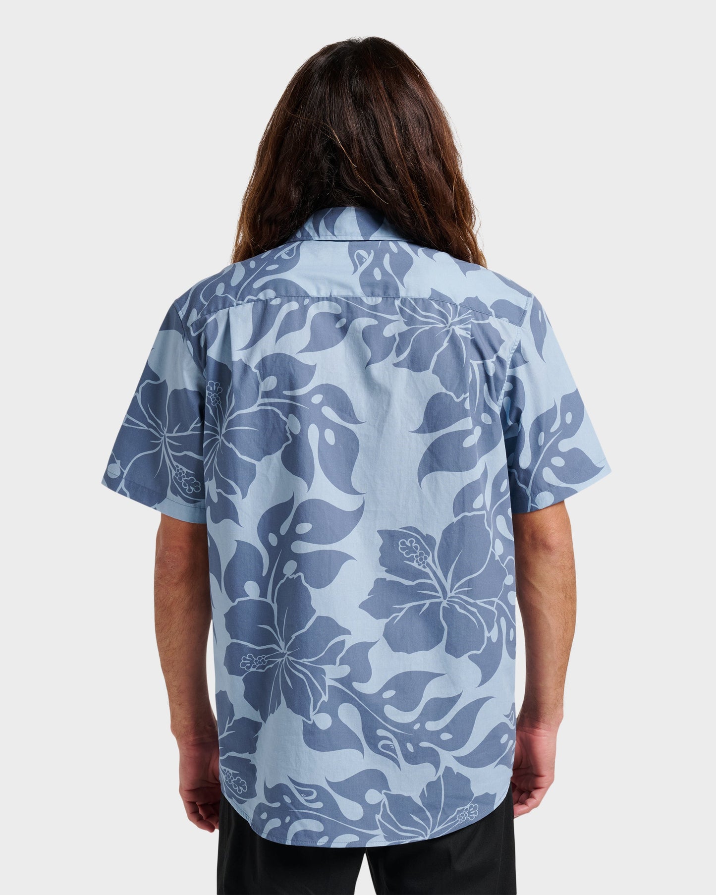 Oceanview Classic Short Sleeve Shirt - Ashley Blue Ashley Blue Quick Silver