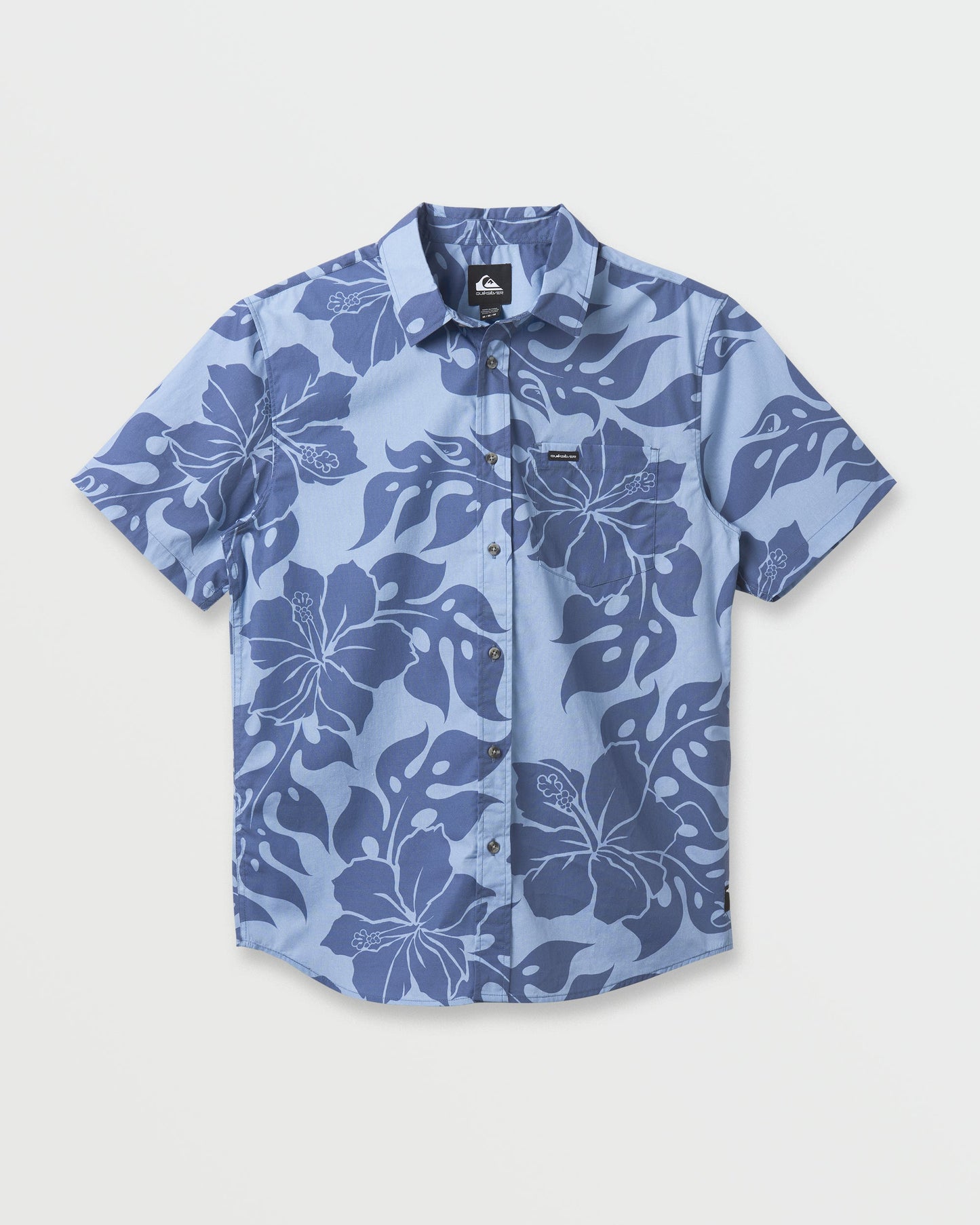 Oceanview Classic Short Sleeve Shirt - Ashley Blue Ashley Blue Quick Silver