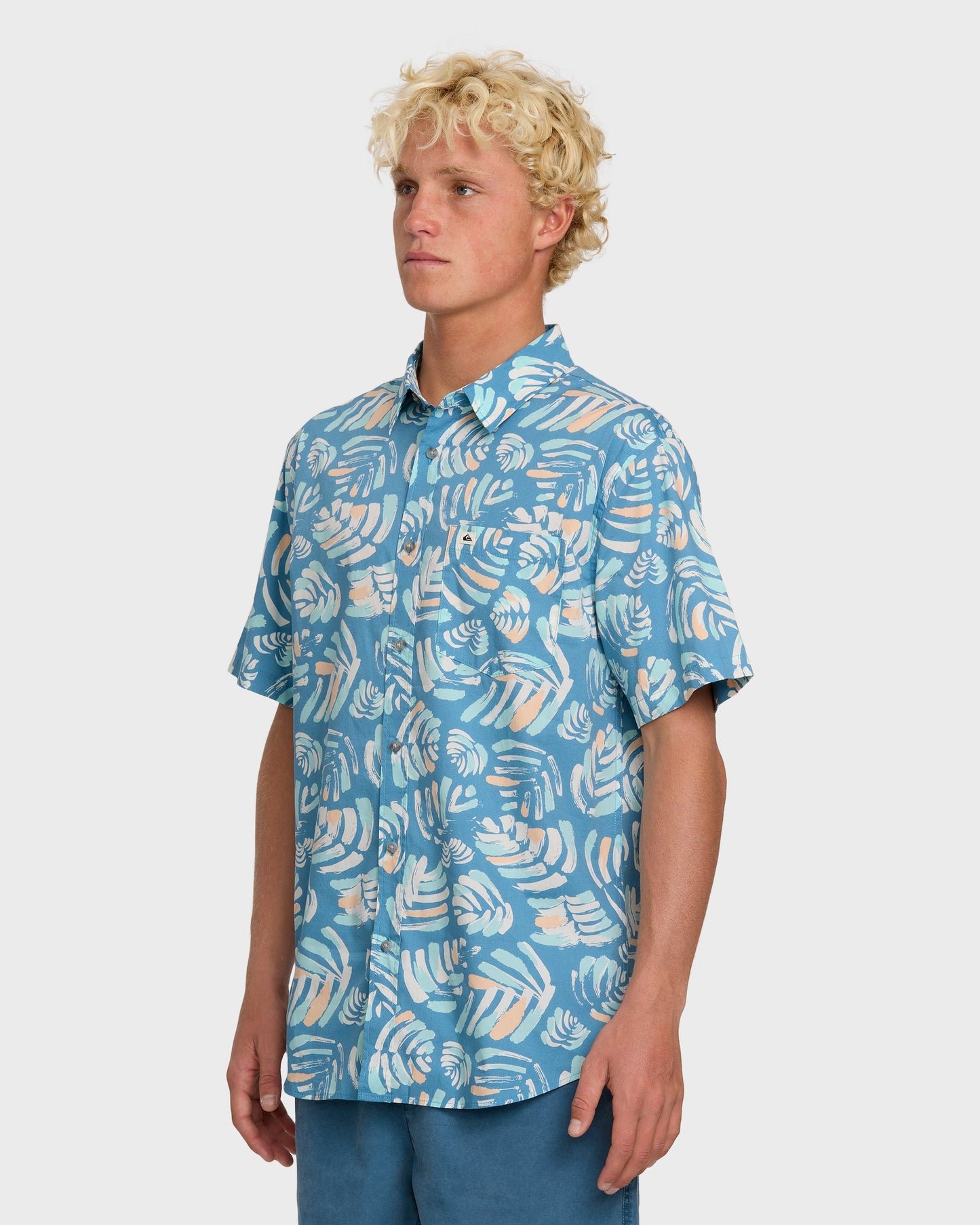 Shades Classic Stretch Short Sleeve Shirt - Niagara Niagara Quick Silver