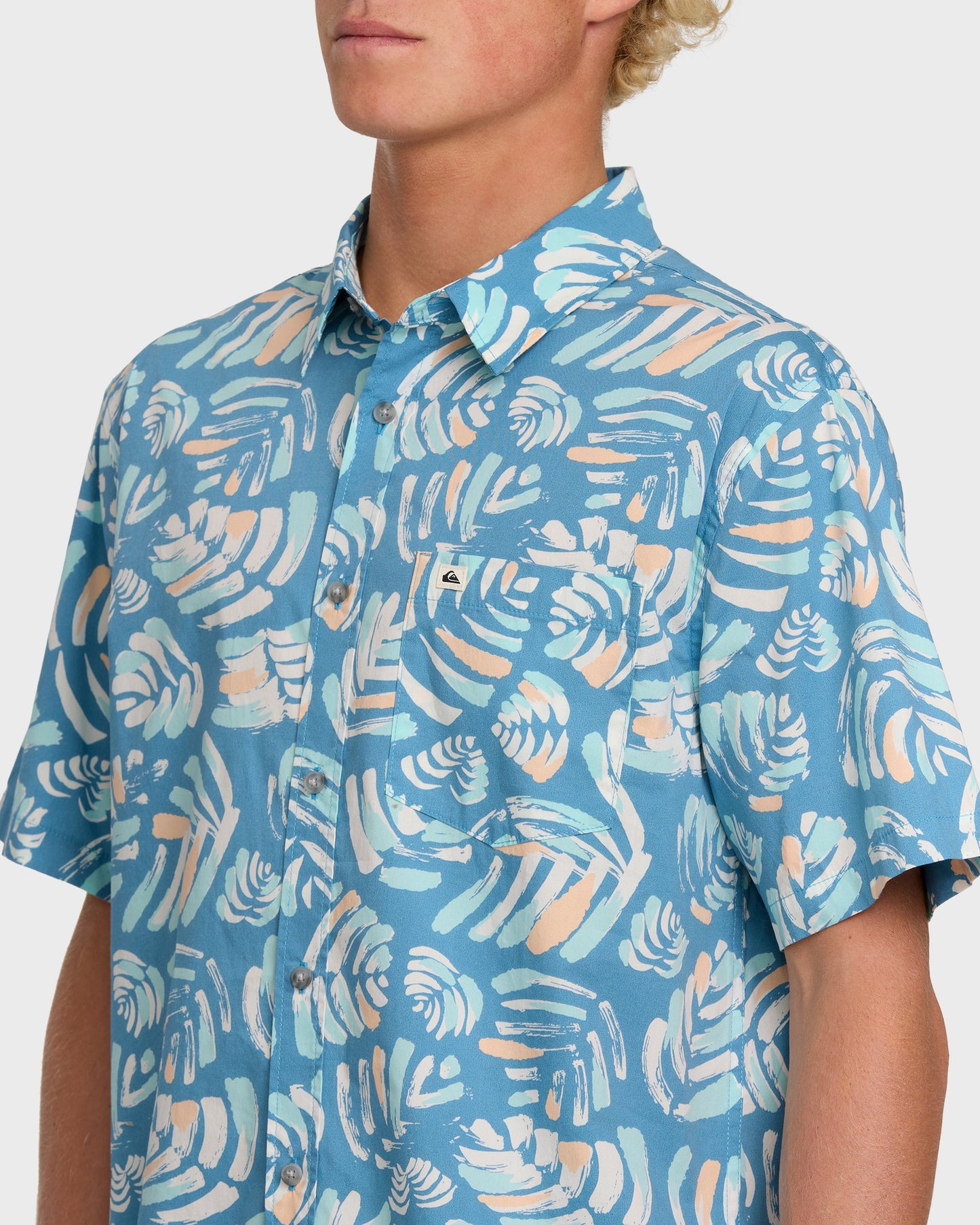 Shades Classic Stretch Short Sleeve Shirt - Niagara Niagara Quick Silver