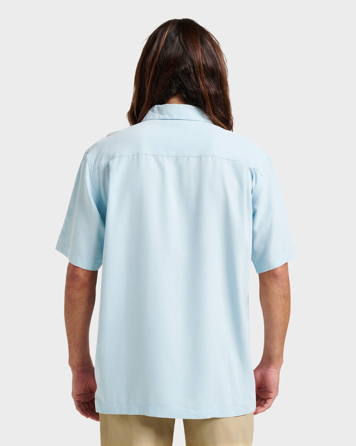 Waterman Tahiti Palms Premium Anti-Wrinkle Shirt - Sterling Blue Sterling Blue Quick Silver